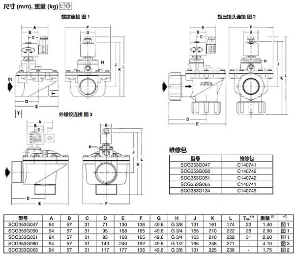 asco电磁阀scg353g047尺寸 (2)