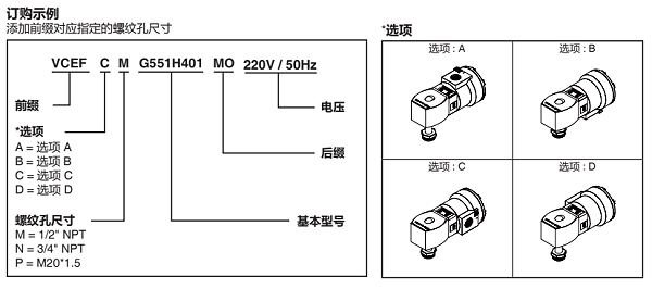 asco电磁阀vcef订购示例